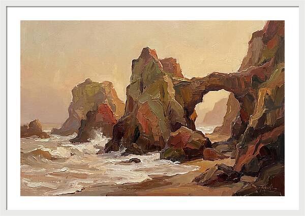 Coastal Rock Formations At Dusk