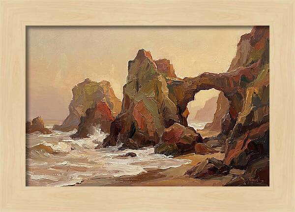 Coastal Rock Formations At Dusk