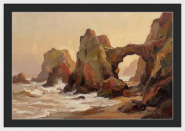 Coastal Rock Formations At Dusk