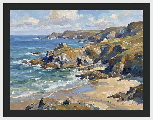 Coastal Serenity In Brushstrokes