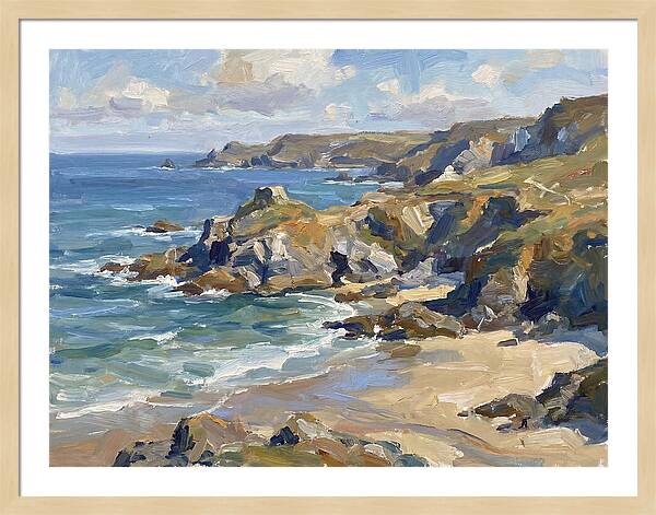 Coastal Serenity In Brushstrokes