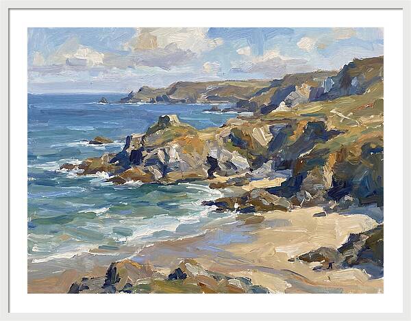 Coastal Serenity In Brushstrokes