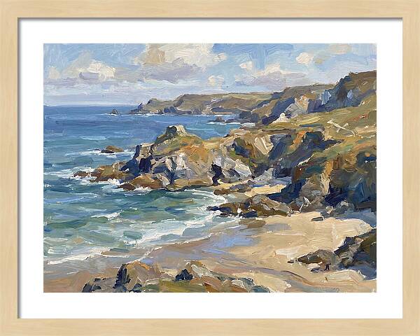 Coastal Serenity In Brushstrokes