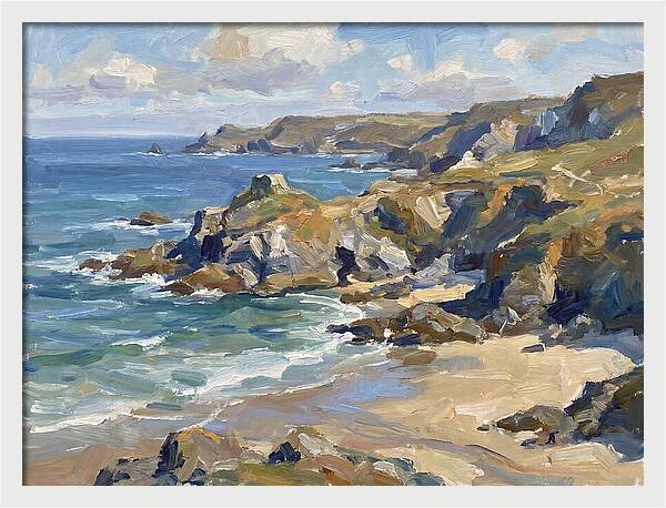 Coastal Serenity In Brushstrokes