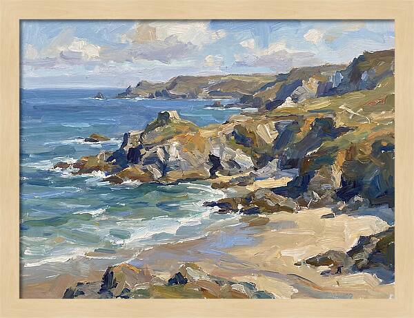 Coastal Serenity In Brushstrokes