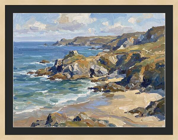 Coastal Serenity In Brushstrokes