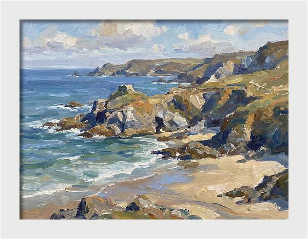 Coastal Serenity In Brushstrokes
