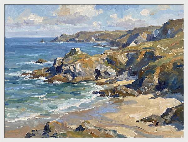 Coastal Serenity In Brushstrokes