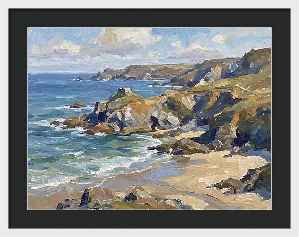Coastal Serenity In Brushstrokes