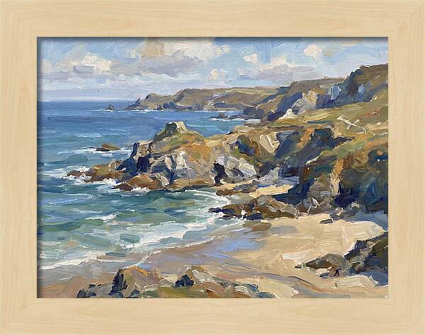Coastal Serenity In Brushstrokes