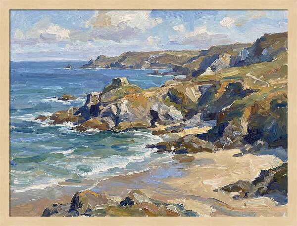 Coastal Serenity In Brushstrokes