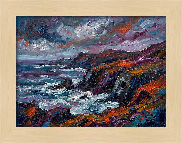 Coastal Serenity In Expressionism