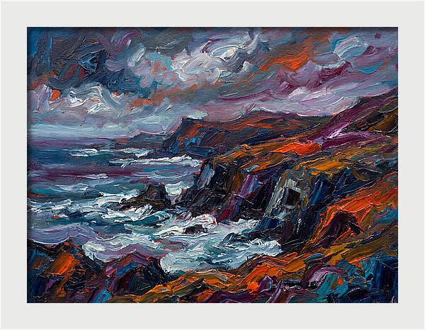 Coastal Serenity In Expressionism
