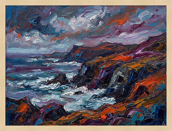 Coastal Serenity In Expressionism