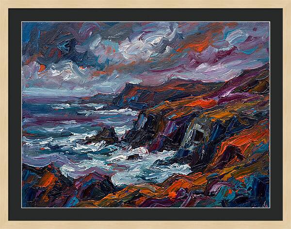 Coastal Serenity In Expressionism