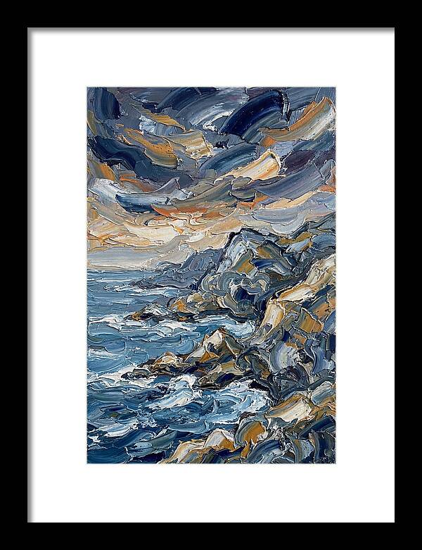 Coastal Serenity In Palette Knife