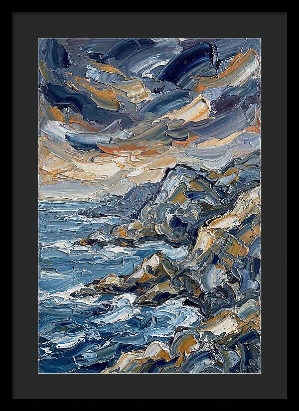 Coastal Serenity In Palette Knife