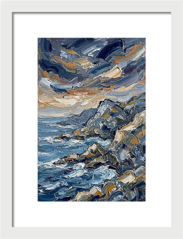 Coastal Serenity In Palette Knife