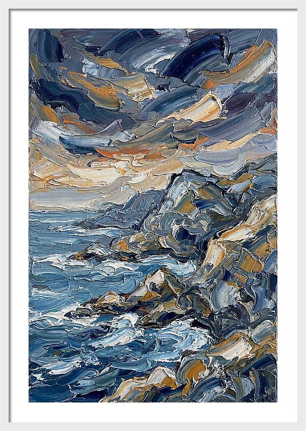 Coastal Serenity In Palette Knife