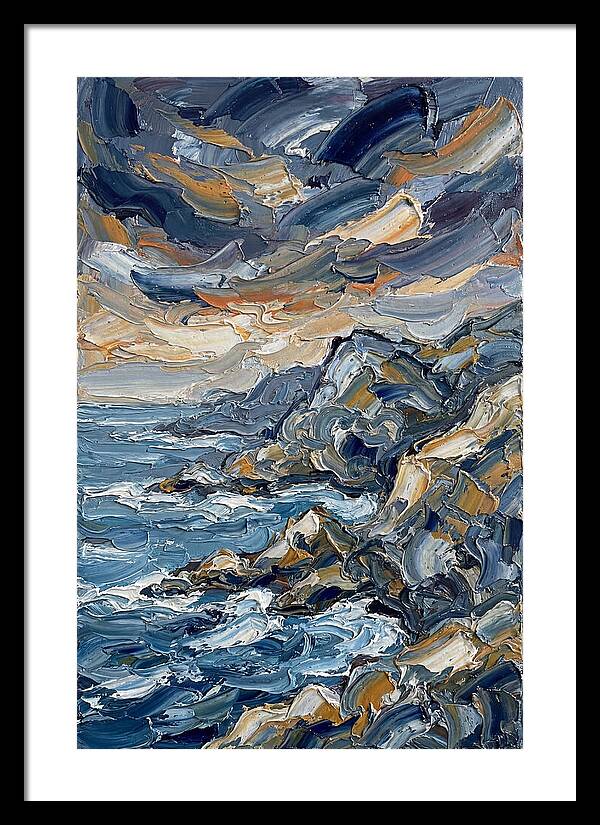 Coastal Serenity In Palette Knife