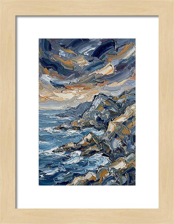 Coastal Serenity In Palette Knife