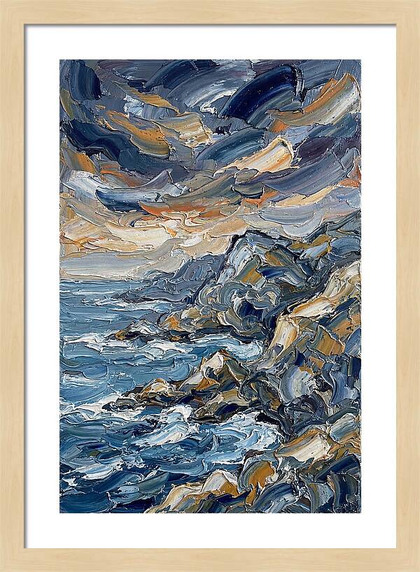 Coastal Serenity In Palette Knife