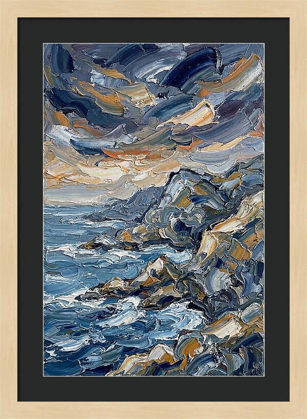 Coastal Serenity In Palette Knife