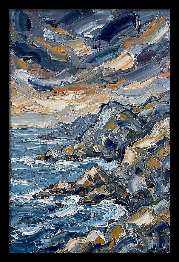 Coastal Serenity In Palette Knife