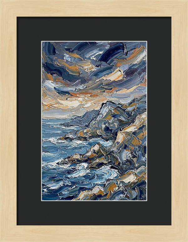 Coastal Serenity In Palette Knife