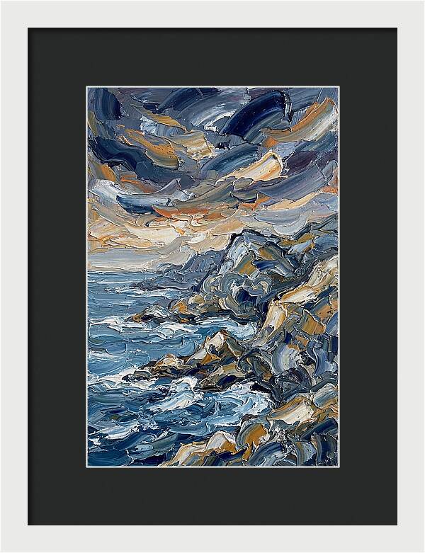 Coastal Serenity In Palette Knife