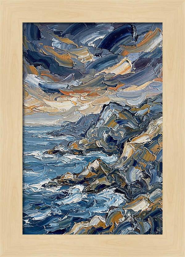 Coastal Serenity In Palette Knife