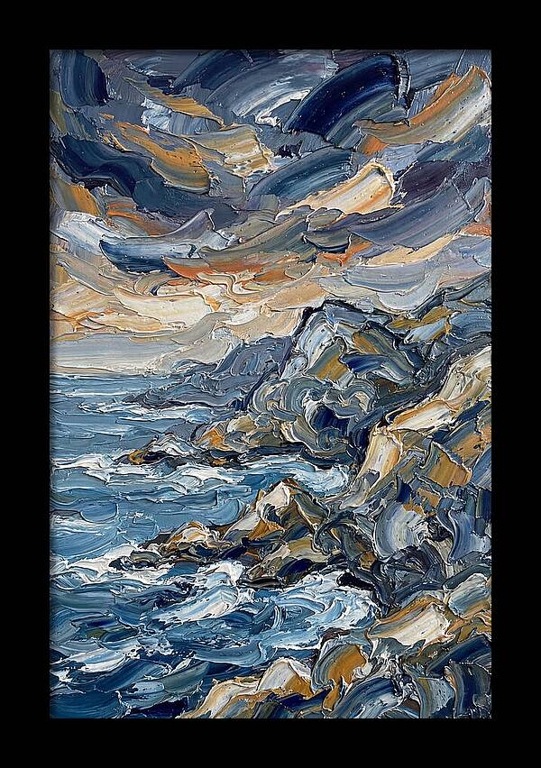 Coastal Serenity In Palette Knife