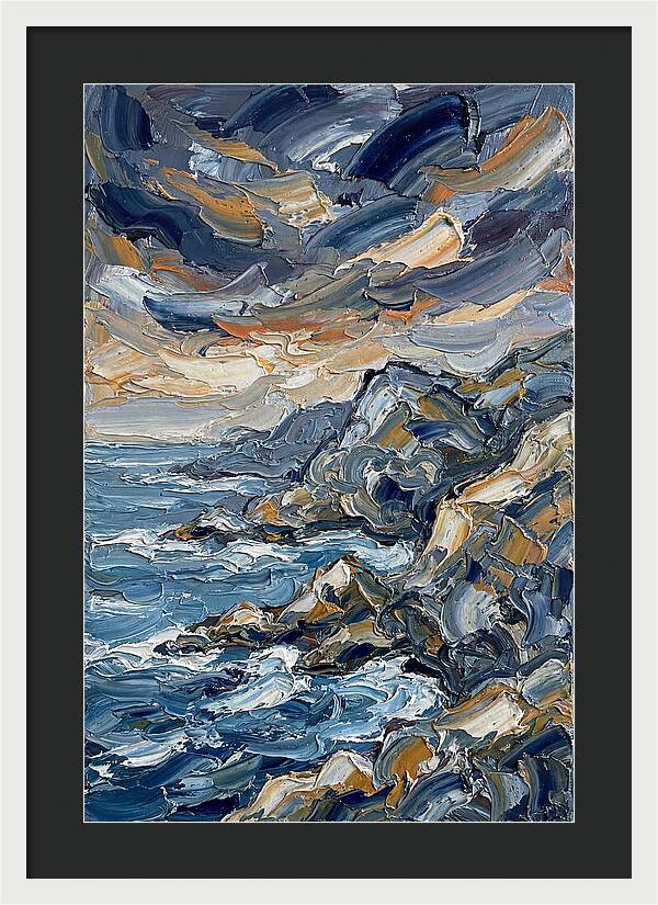 Coastal Serenity In Palette Knife