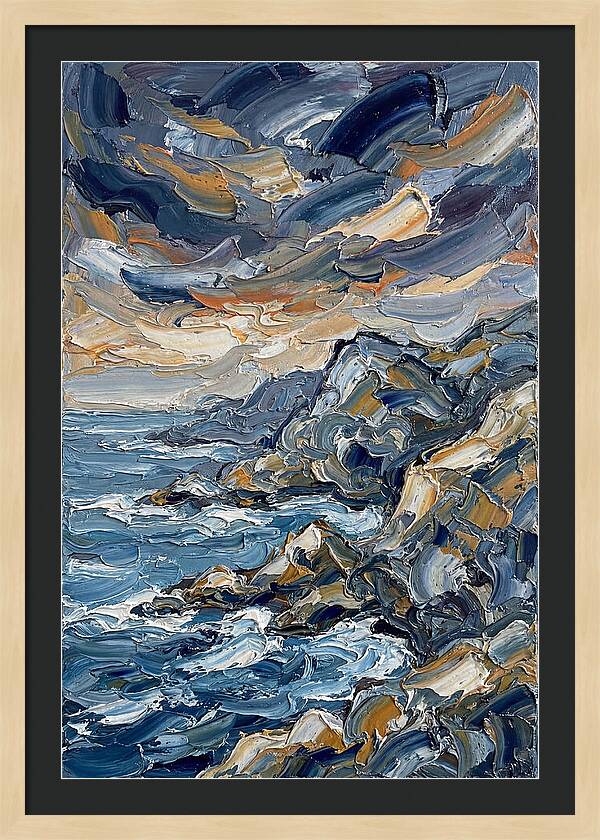 Coastal Serenity In Palette Knife