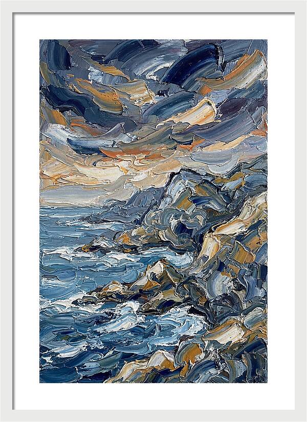 Coastal Serenity In Palette Knife