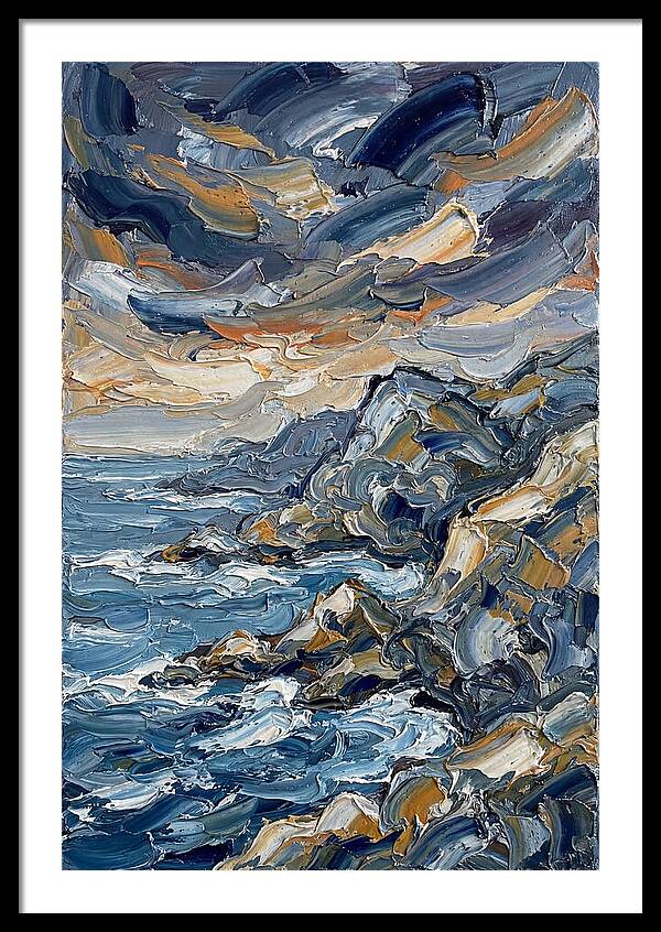 Coastal Serenity In Palette Knife