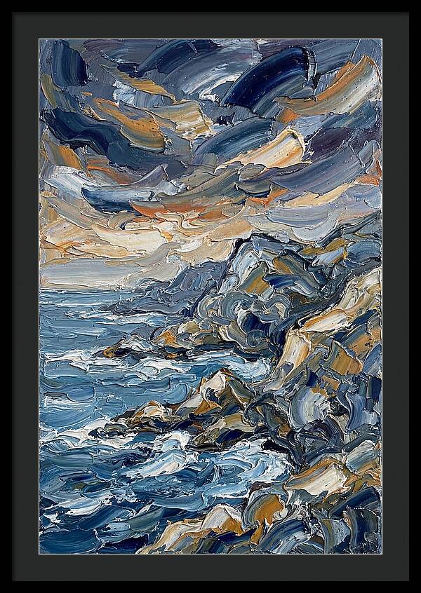 Coastal Serenity In Palette Knife