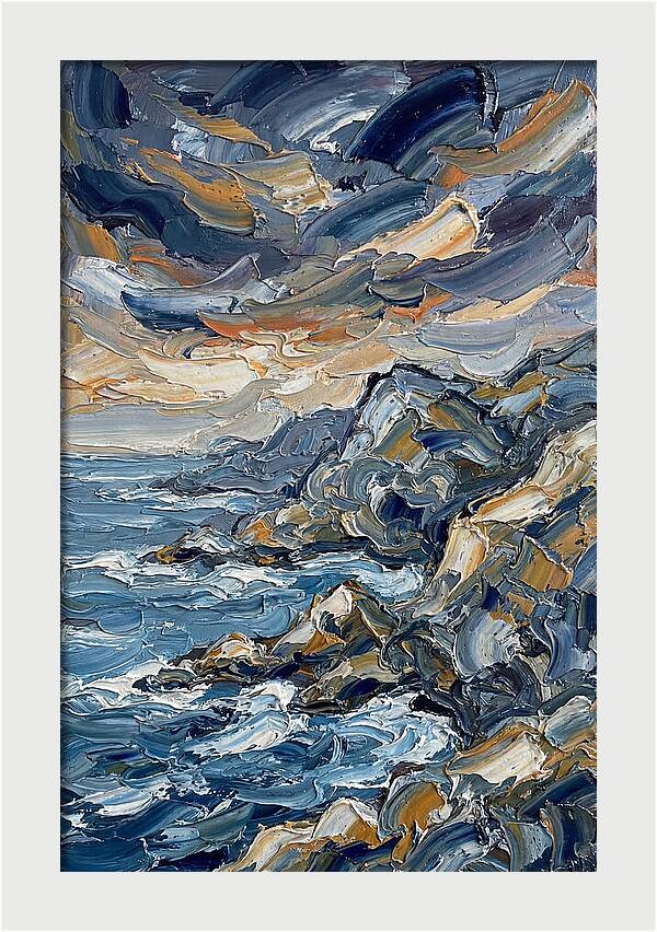 Coastal Serenity In Palette Knife