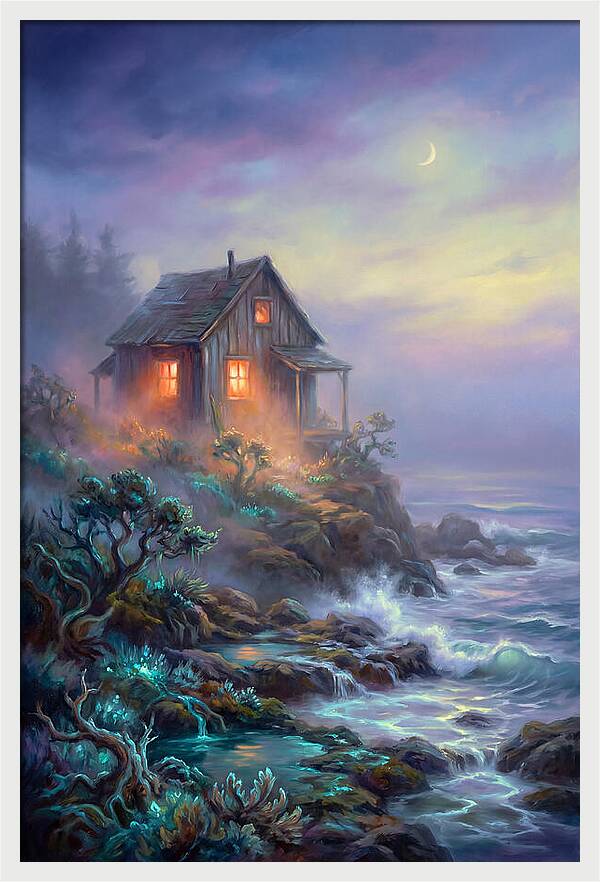 Coastal Shack At Dusk