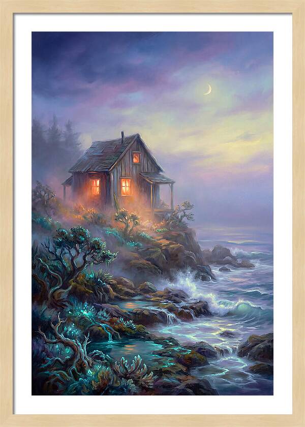 Coastal Shack At Dusk
