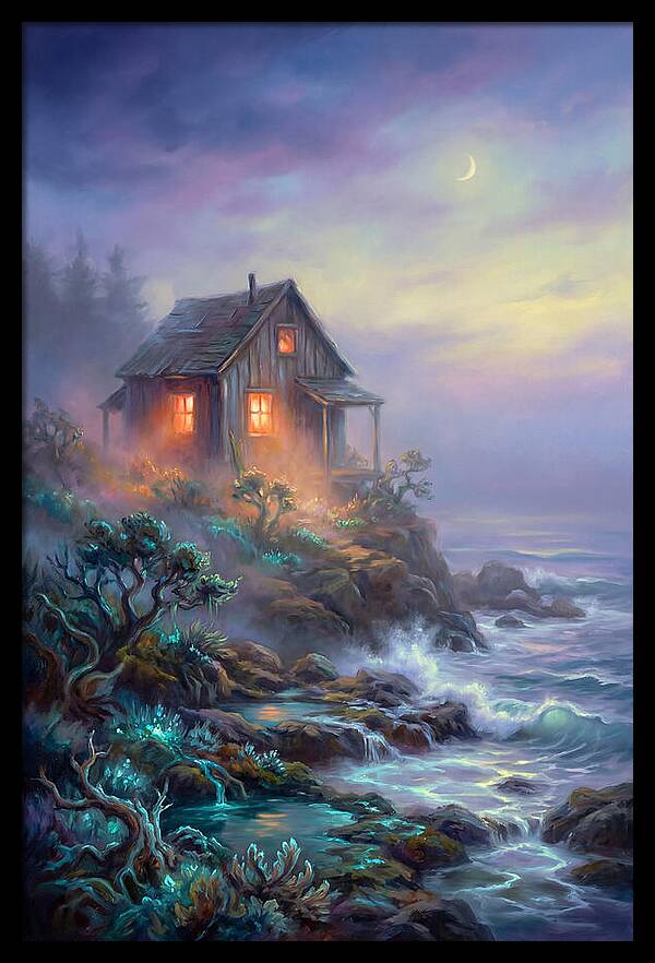 Coastal Shack At Dusk