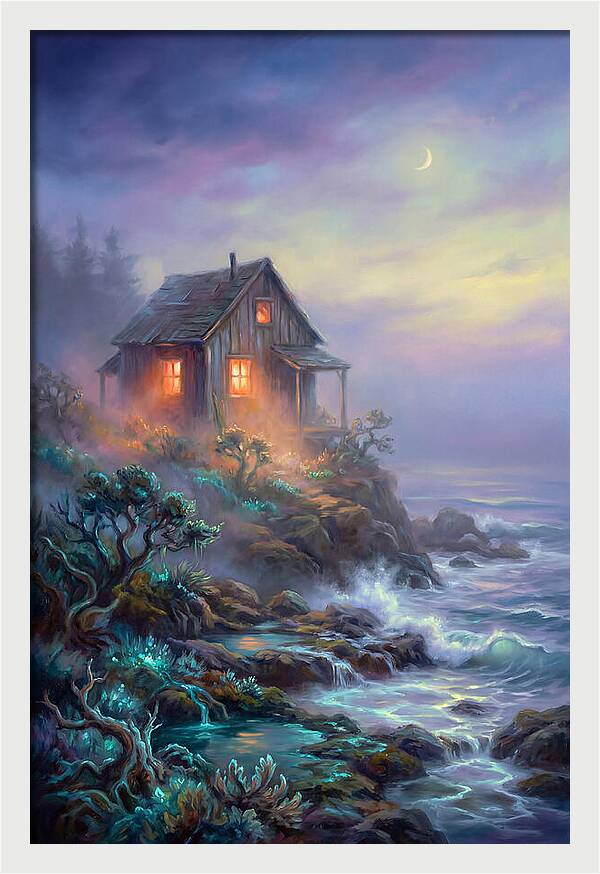 Coastal Shack At Dusk