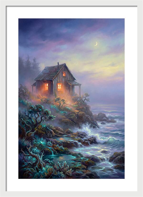 Coastal Shack At Dusk