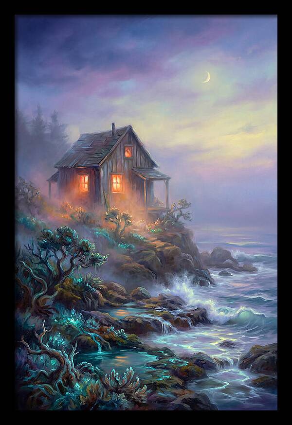Coastal Shack At Dusk