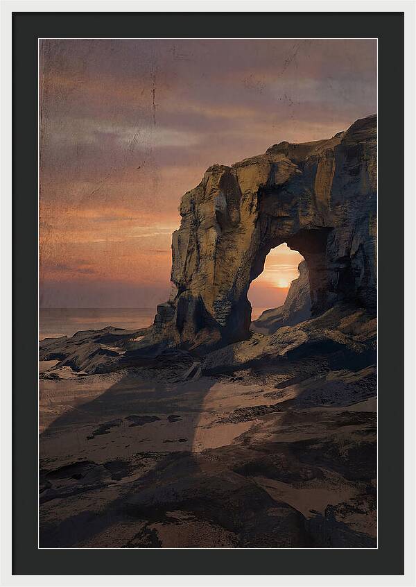 Coastal Stack With Natural Arch
