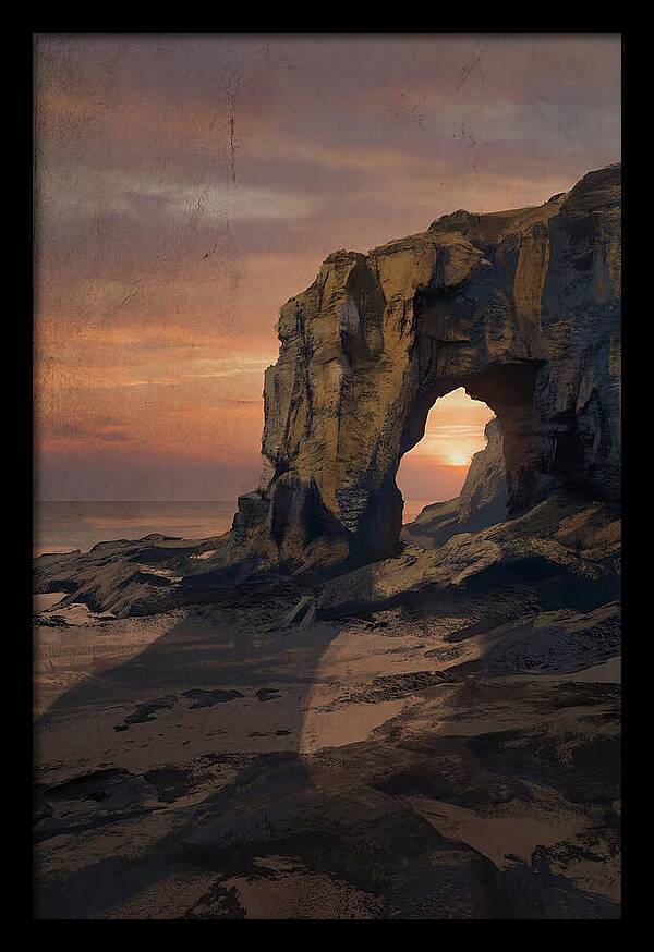Coastal Stack With Natural Arch