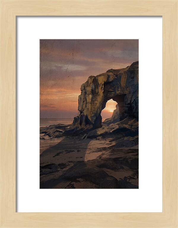 Coastal Stack With Natural Arch