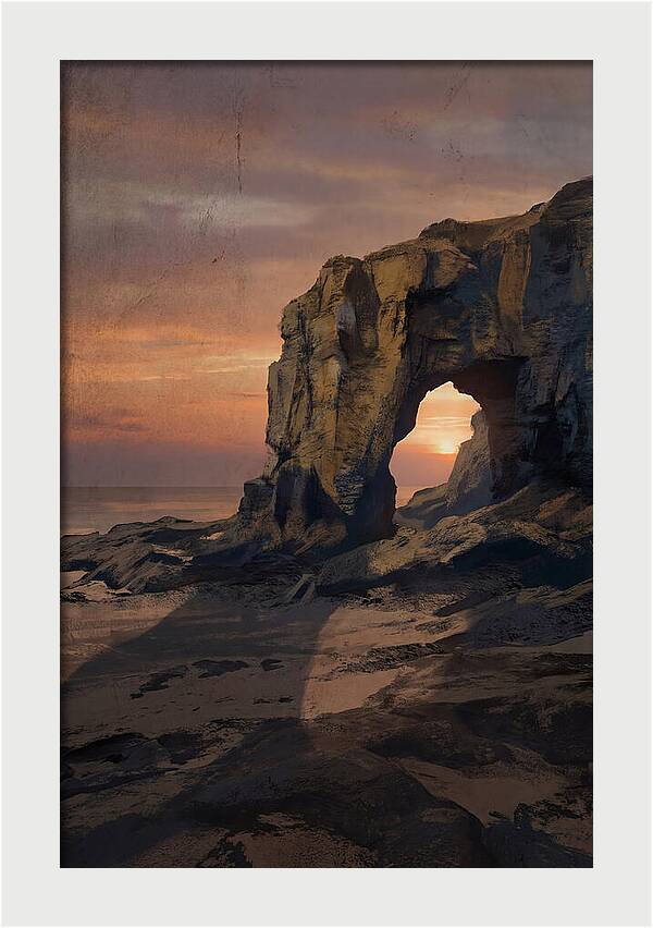 Coastal Stack With Natural Arch