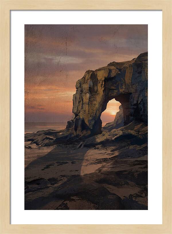 Coastal Stack With Natural Arch