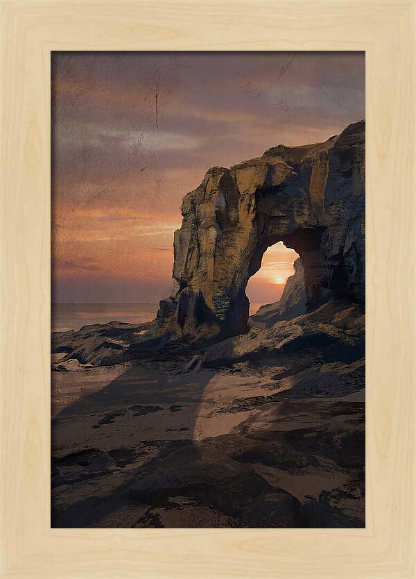 Coastal Stack With Natural Arch